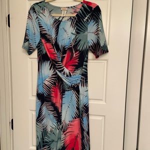 NWOT tropical pattern dress